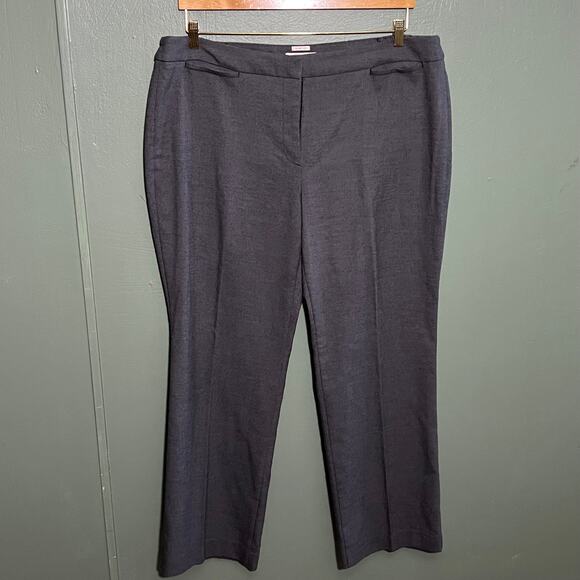 Talbots Heritage Polka Dot Ankle Pants Navy White Size 20W - Picture 2 of 5